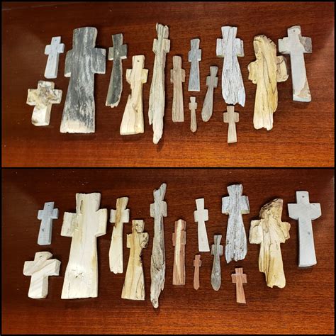 Driftwood Reclaimed Wooden Crosses 2-10 Assorted Set - Etsy