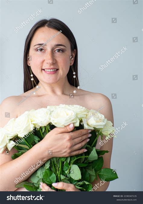 Naked Woman Covering Her Body Large Stock Photo 2190347135 Shutterstock