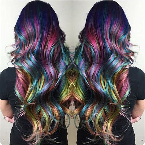 Amazing Rainbow Hair Color And Style By Christi Edier