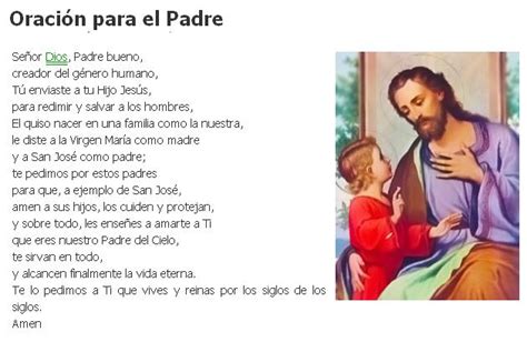 Artículos Para La Reflexión Oración Por El Día Del Padre