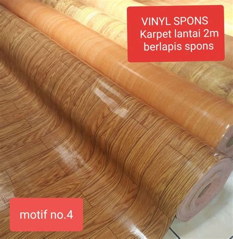 Perlak Lantai Karpet Plastik Karpet Lantai Vinyl Spons Import Lebar