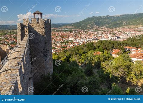 Walls of the Fortress in Ohrid Town, North Macedon Stock Photo - Image ...