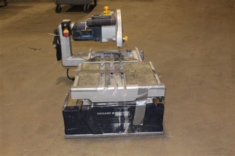 Chicago Electric 10 Industrial Tile Brick Saw Property Room