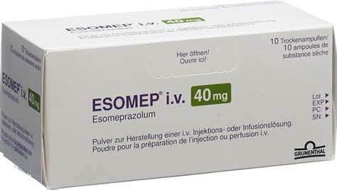 Esomep i v Trockensubstanz 40mg Ampullen 10 Stück in der Adler Apotheke