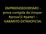 Empreendedorismo Prova Corrigida Da Unopar Prova Parte