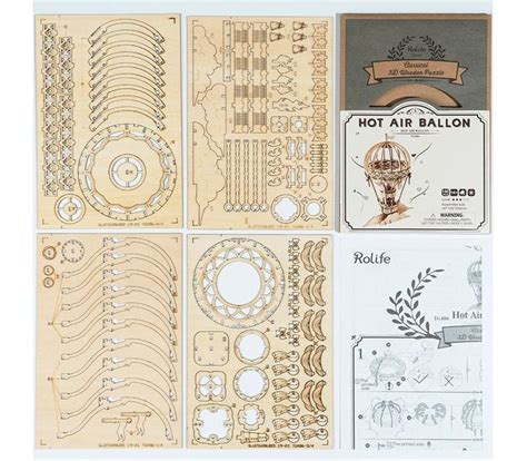 D Wooden Puzzle Hot Air Balloon