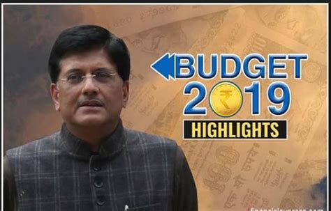 Interim Budget 2019 Fm Piyush Goyal Announcements Key Highlights