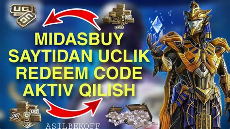 Tekin Uc Olish Midasbuy Saytidan Redeem Code Aktiv Qilish ASILBEK OFF