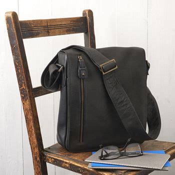 Unisex Leather Satchel By Nv London Calcutta Notonthehighstreet