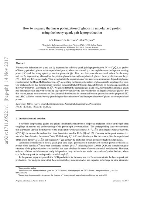 Pdf How To Measure The Linear Polarization Of Gluons In Unpolarized