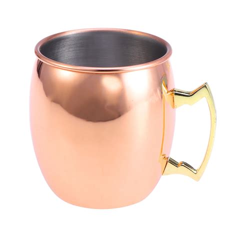 Rose Gold Moscow Mule Mug Ounce Copper Plated Cocktail Drinking Mugs