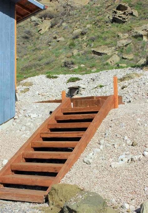 Escalier Jardin Bois Massif D Co Nature Id Es Conception Landscape