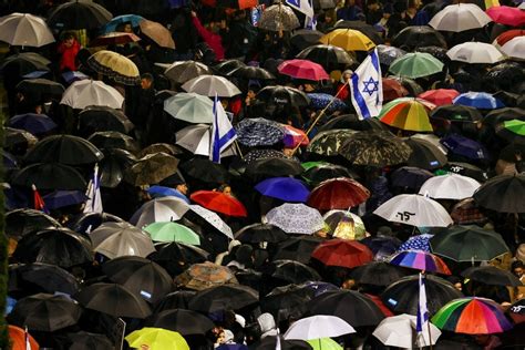 Tens Of Thousands Of Israelis Protest Against Legal Reforms Planned By