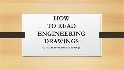 How To Read Engineering Drawings Ppt