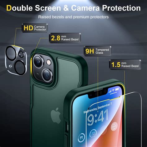 5 In 1 Humixx Designed For IPhone 14 Case Full Body Shockproof With 2