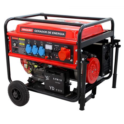 Gerador de Energia a Gasolina 10kva Trifásico 110v/220v Partida ...