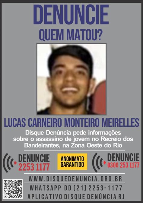 Disque Denúncia Pede Informações Sobre Assaltante Envolvido Na Morte De