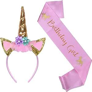 Buy Patpat Pieces Unicorn Party Birthday Girls Set Include Headband