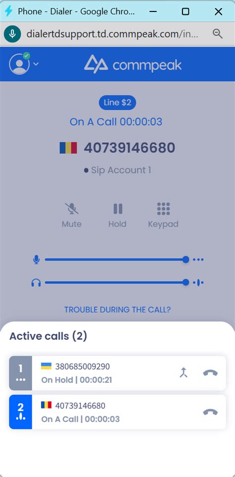 Managing Active Calls in CommPeak Softphone: Transfer, Mute, Hold, and ...