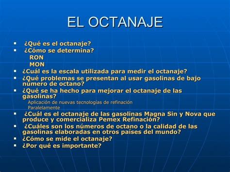 El Octanaje PPT