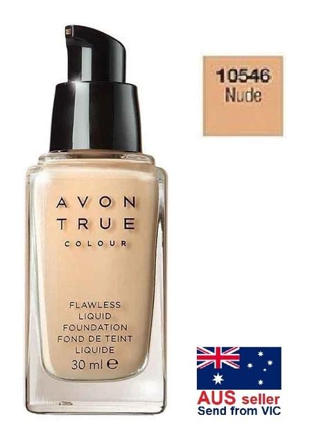 AVON TRUE COLOR Flawless Liquid Foundation Ml NUDE FREE SHIPPING New In Box PicClick UK