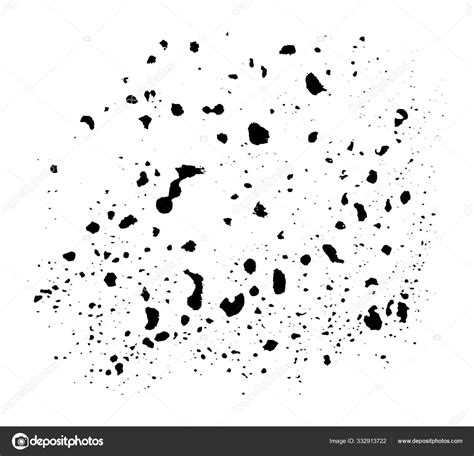 Black Vector Paint Drops Splatter Stock Vector Image By Urban 4k Web