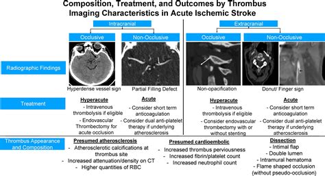 Composition Treatment And Outcomes By Radiologically Defined Thrombus