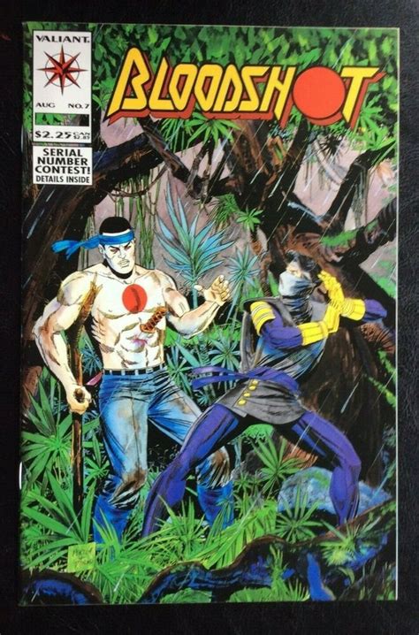 Bloodshot 7 Valiant 1992 1st Ninjak In Costume NM MOVIE Valiant