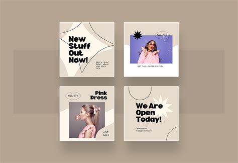 Bright Bold Beauty Instagram Post And Story Canva Template Design