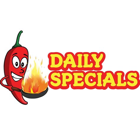 Daily Specials 36 Concession Decal Sign Cart Trailer Stand Sticker Equipment