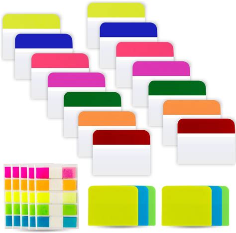 Amazon Pieces Tabs Inch Sticky Index Tabs Writable And