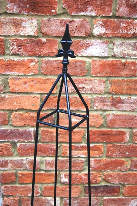 Metal Obelisk Quality Poppy Forge Cleo Obelisks With Finial Top