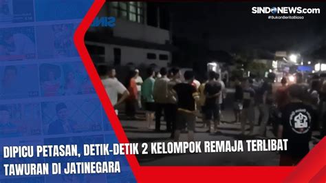 Dipicu Petasan Detik Detik 2 Kelompok Remaja Terlibat Tawuran Di