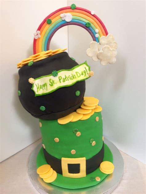 St Patrick S Day Cake Hat Is Layers Of Dark Chocolate Guiness Cake