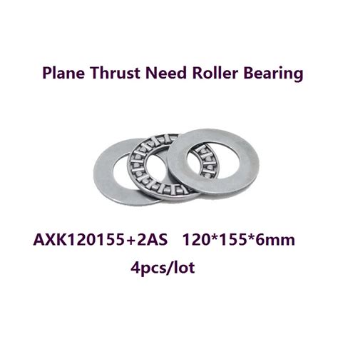 4pcs Lot Axk120155 2as Plane Thrust Need Roller Bearing 1201556mm