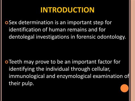 Sex Determination In Forensic Ppt