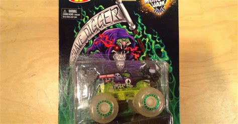JULIAN S HOT WHEELS BLOG Glow In The Dark Grave Digger Monster Jam Truck Race Rewards