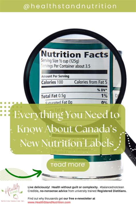 The Importance Of Canadas New Nutrition Labels Nutrition Labels