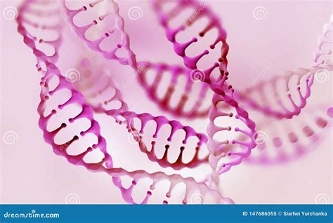 DNA Genomforschung DNA Molek Lstruktur Stock Abbildung Illustration