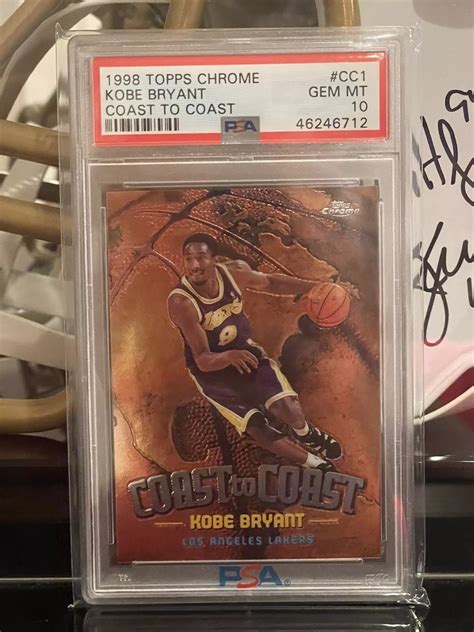 Kobe Bryant 1998 Topps Chrome CC1 Coast To Coast PSA 10 Price Guide