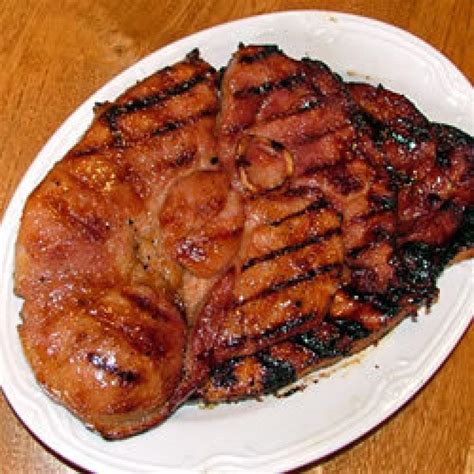 Grilled Ham Slices Recipe | Just A Pinch Recipes