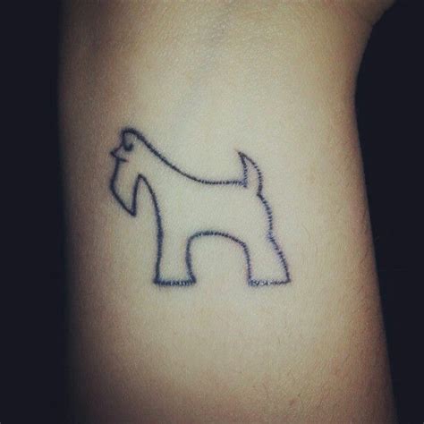 Tattooschnauzer Miniatureschnauzertattoo Tattoos Silhouette