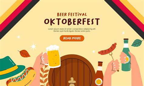 Oktoberfest horizontal banner vector design 36010083 Vector Art at Vecteezy