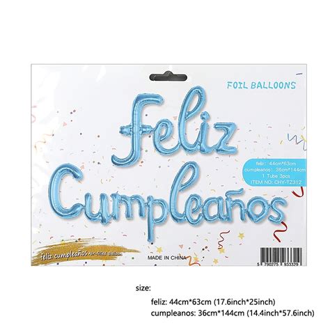 Español Letra De Feliz Cumpleaños Globo Niños Fiesta De Cumpleaños Decoración Shopee México