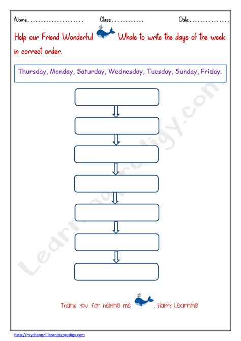 Week Order Worksheet Logical Reasoning Worksheet For Kindergarten