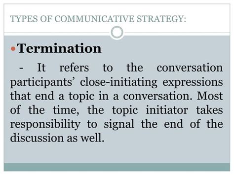 Types Of Communicative Strategy Pptx