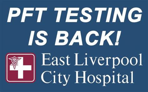 Pft Testing Is Back East Liverpool City Hospital