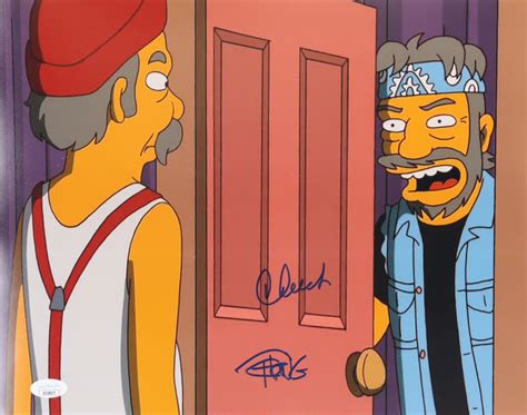 Tommy Chong Cheech Marin Signed The Simpsons X Photo Jsa