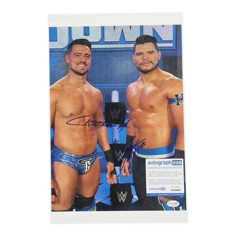 Angel Garza & Humberto Carrillo Signed WWE 11x17 Photo (ACOA ...