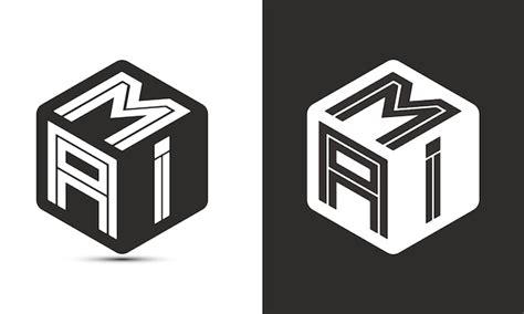 Premium Vector Mai Letter Logo Design With Illustrator Cube Logo